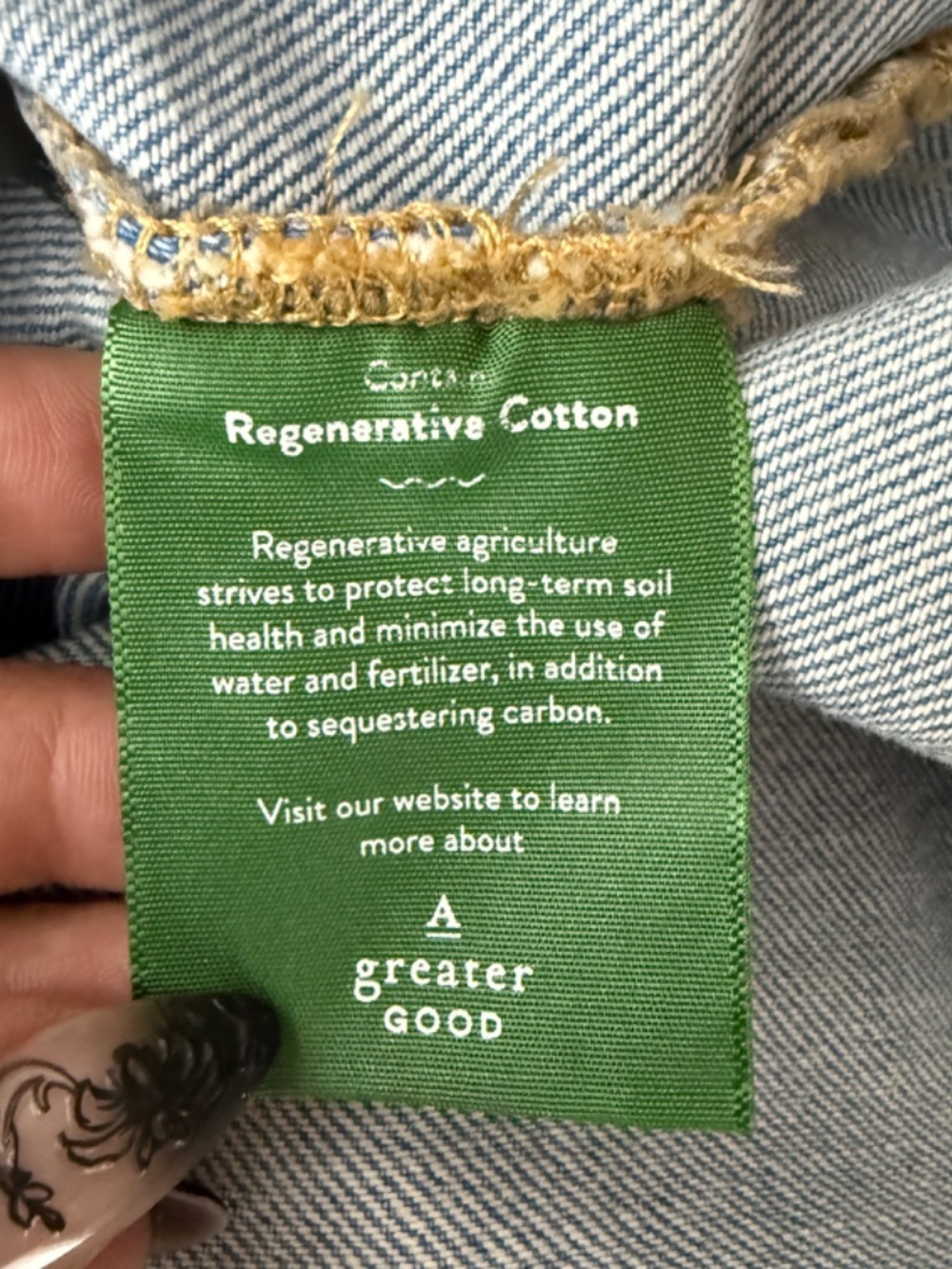 Pilcro Becca Denim Popover Shirt XS Custom Tiger Patch - Picture 9 of 11